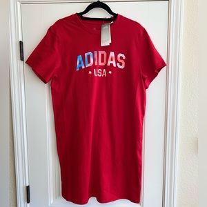 Women’s Adidas Americana T-Shirt Dress Sz Medium NWT